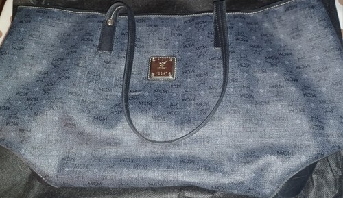 Borsa tote mcm vintage blu - tote,