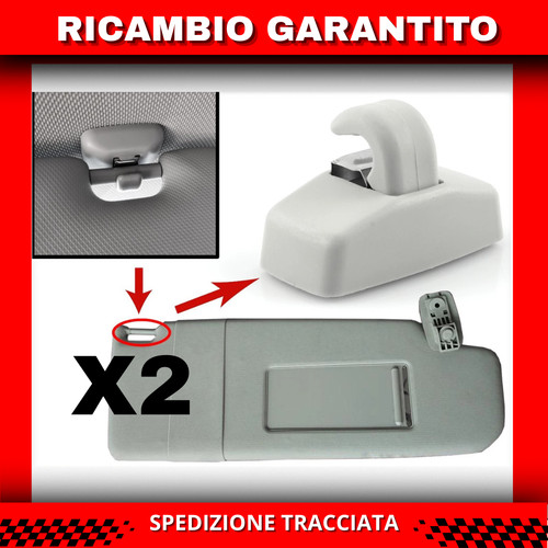Clip aggancio aletta parasole - clip,