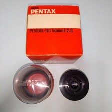 Pentax 110 50 mm F2.8 obiettivo compatto Prime con custodia adatto per fotocamera 110