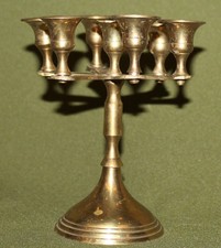 Portacandele vintage in ottone