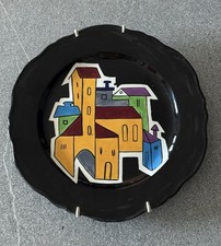 PIATTO CERAMICA ZIEGLER SCHAFFHAUSEN KERAMIK ANNO 1961 SIGLATA CASE ARTE