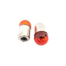 Blister 2 Lampade RY10W Sferica BAU15S 12V 10W Frecce Moto Arancione Amber