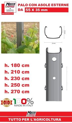 Palo con asole - con, 55x35