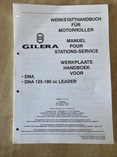 Gilera dna 125 180 leader - gilera, 4v