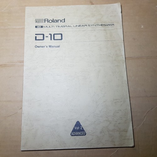 Manuale roland inglese - d, 10
