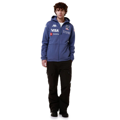 Kappa felpa con zip - zip, uomo