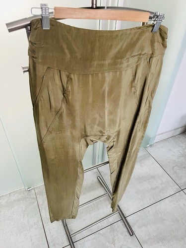 Pinko pantalone donna kaki - pantalone,