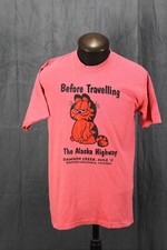 T-shirt grafica vintage - grafica gatto autostrada Alaska - uomo grande