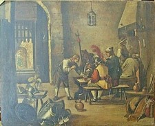 Dipinto antico legno XIX sec