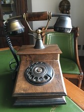 Telefono a disco Anni ‘70 in legno