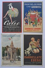 Calze Modernissimo Marmellate Zuegg Martini & Rossi cart.  pubblicitarie anni 30