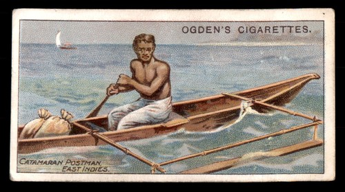 Postman con catamarano 1909 - catamarano,