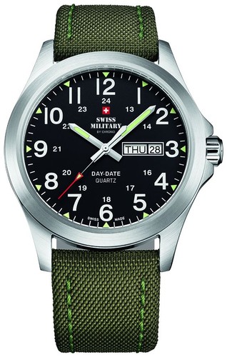 Swiss military chrono - by,