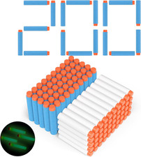 Dardi Proiettili per Pistola Nerf N Strike Elite Blaster Ricambio 200 Pezzi Muni