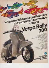 advertising Pubblicità- MOTO PIAGGIO VESPA RALLY 200 1973 SCOOTER ITALIANI EPOCA