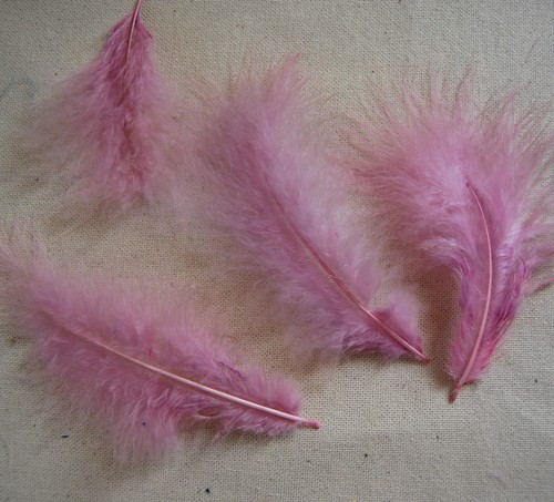 Pezzi piume marabu nuove - 50,