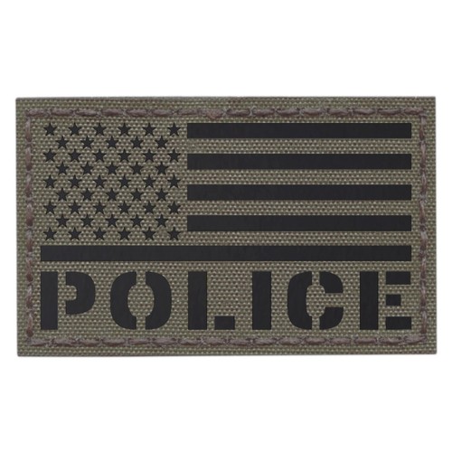 Big 3x5 police - american, usa