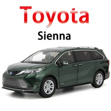 Modellino auto giocattolo scala 1:18 Toyota Siena 2022 verde pressofuso regalo collezione Paudi