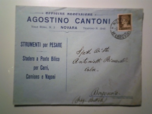 Busta viaggiata officine - busta,