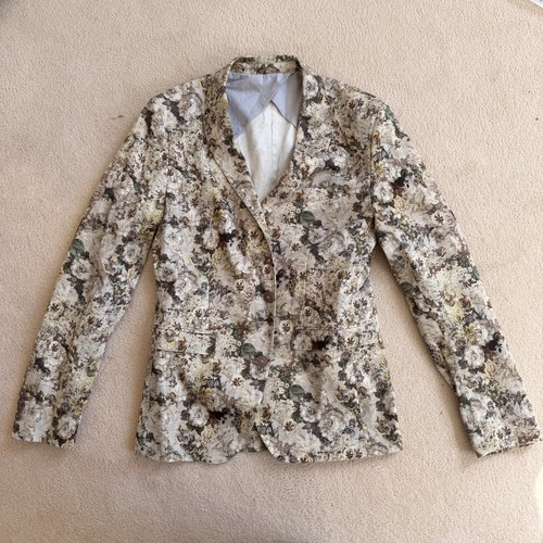 Blazer floreale uomo sisley - blazer, 46