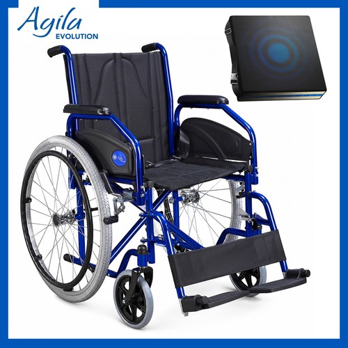 Sedia rotelle pieghevole con - a,
