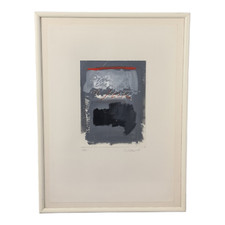 GIUSEPPE STEFANELLI (1946) Quadro TECNICA Mista Dipinto su Cartoncino e Cornice