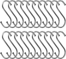20 Pezzi Ganci a S Acciaio