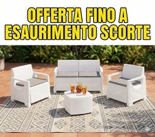 Set Giardino Effetto Rattan