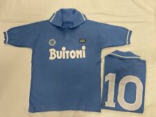 Maglia MARADONA NAPOLI BUITONI 10 1985/86 Acrilico Lanetta Polo Calcio Vintage