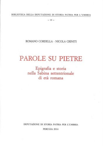 Parole pietre epigrafia e - pietre.,