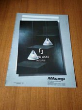 1988 AV MAZZEGA LAMPADA DESIGN PAOLO PIVA VINTAGE AD PUBBLICITA