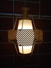 Lampada a Sospensione Anni 50 Originale Attribuita STILNOVO Opaline Italia 
