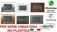  PLACCHE VIMAR COMPATIBILI 3 4 6 LEGNO GRIGIO BRONZO BIANCO NERO OFFERTA 