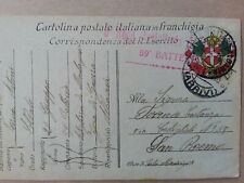 1916. Prima Guerra. Cartolina in franchigia "Bandiere" annullo:  Albania P.M.n.1