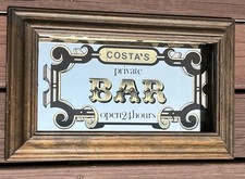 Insegna Specchio Vintage Bar