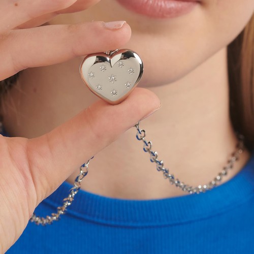 Sagapo collana lunga cuore - collana, da