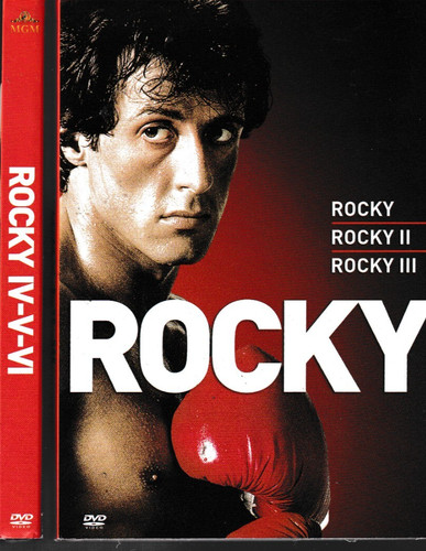 Dvd rocky serie completa 6 - rocky,
