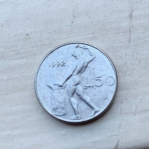 1992 50 lire vulcano - ,