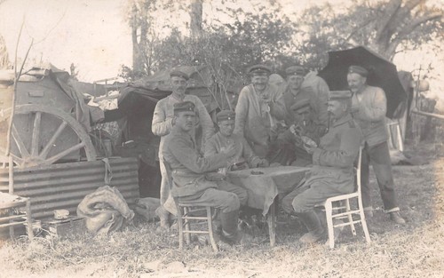 Foto cartolina ww1 - cartolina, soldati