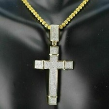 Ciondolo uomo croce diamante