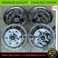 Set 4 copricerchi in acciaio