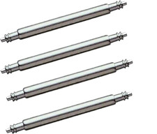 10 anse a molla stainless steel acciaio swiss made orologi polso 18mm dia 1.50mm