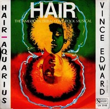disco 45 GIRI Vince EDWARDS HAIR - AQUARIUS