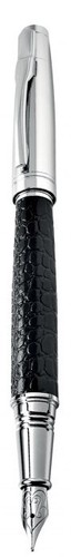 Penna stilografica pelle nera - stilografica,