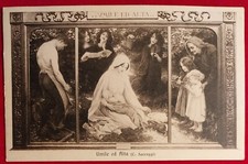 CARTOLINA PITTORE CESARE  SACCAGGI   UMILE ED ALTA    1910  ( C 70 )