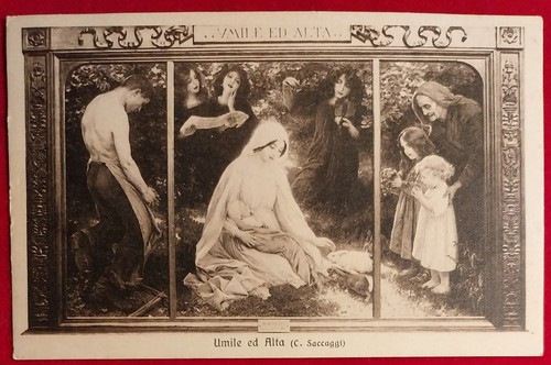 Cartolina pittore cesare - cartolina,