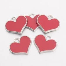 4pz ciondoli charms cuore in