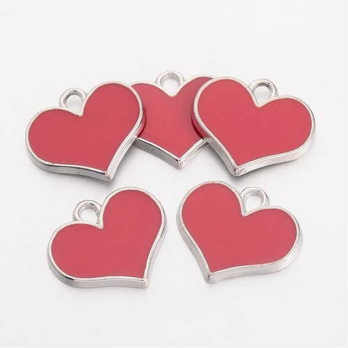 4pz ciondoli charms cuore - , in