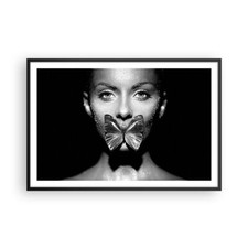 Poster 91x61cm Donna Farfalla