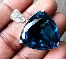 Ciondolo Topazio Blu Londra
